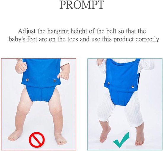 Baby Deur Jumper - Baby Bouncer - Motoriek Ontwikkelen - Verstelbare Banden - Tot 15 kg - Blauw — afbeelding 5