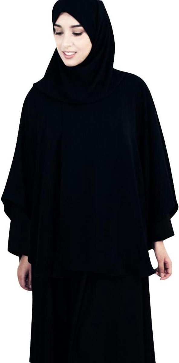 Dames Gebedskleding - Islamitische Kleding - Religieuze Gelegenheden - Ademend en Huidvriendelijk - 80 cm - Zwart