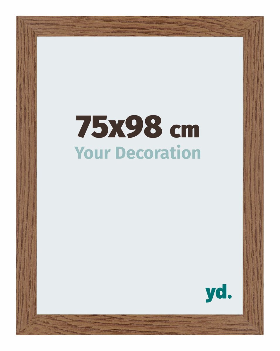 Your Decoration - Puzzellijst 75x98 cm - Eiken Rustiek - Puzzellijst 1500-2000 stukjes - MDF Fotolijst - Mura