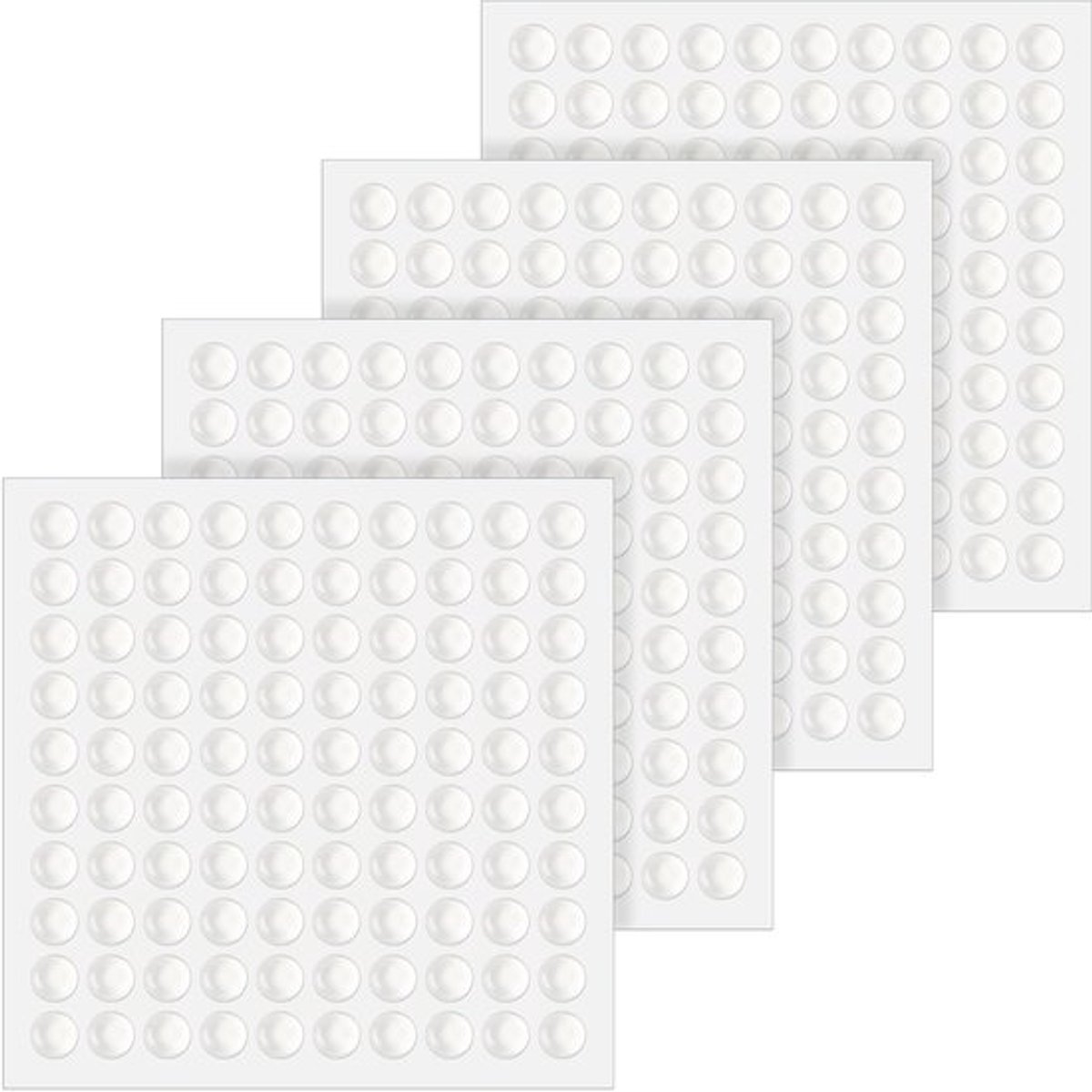 Bumpers 400 Stuks - Antislip Kastdeurstoppers - Halfronde Siliconen Pads - Transparant - Anti-botsing - Afmetingen 6 x 2 mm - Rubberen Pads