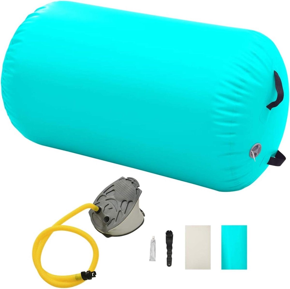 Gymnastiek Roller - Lucht Cilinder - Beweging en Entertainment - Schokabsorberend PVC - 100 x 60 cm - Groen