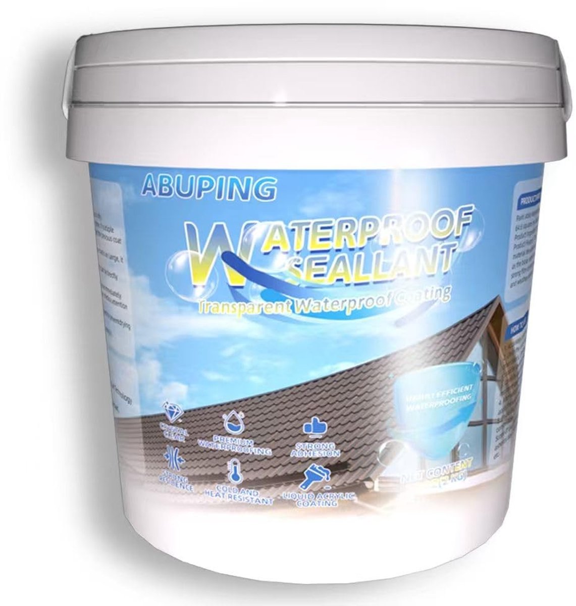 Waterdichte Kit - Blauw - 180 ml - Onzichtbare Coating voor Binnen- en Buitengebruik