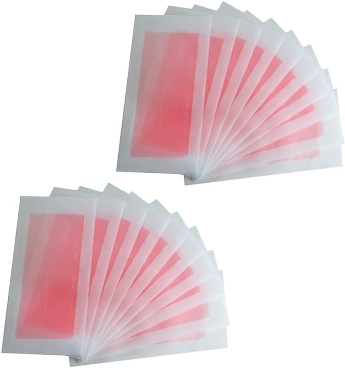 Wax Strips - Ontharingsstrips - Haren Verwijderen - Snelle en Gemakkelijke - 20 Stuks - Roze Wit