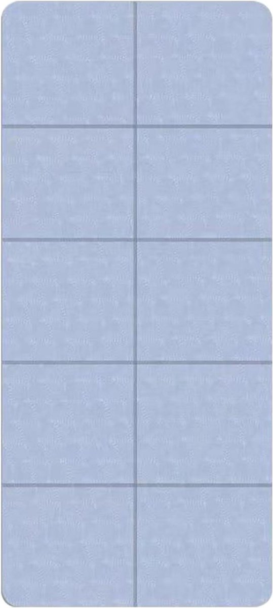 Opvouwbare Yogamat - Fitnessmat Stretchmat - Thuis Sporten - Drukontlasting Technologie - 183 x 61 cm - Donkerblauw