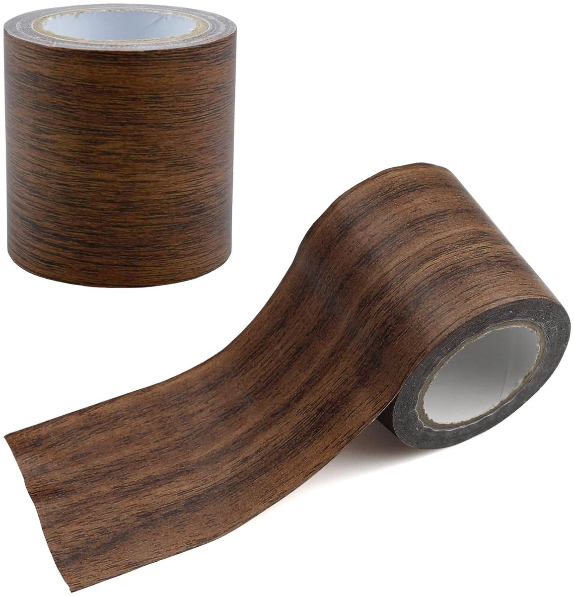 Realistische Houten Look Plakband voor Meubels en Wanden, Zelfklevend, 5.5 cm x 4.57 m, Bruin, Ideaal voor Vloeren en Deuren