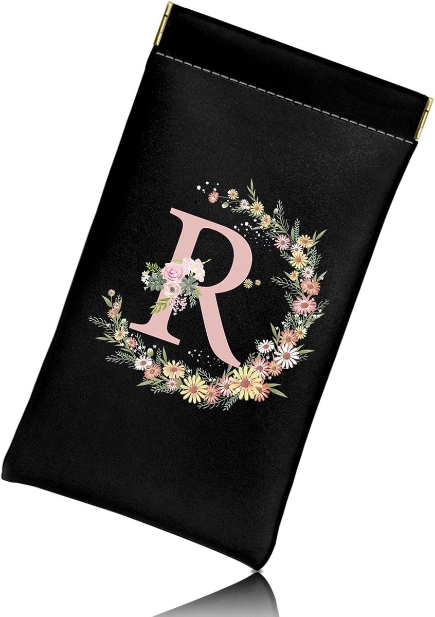 Lenzenvloeistof en Zonnebril Case Pouch van Zacht PU Leer met Reinigingsdoek voor Vrouwen en Meisjes