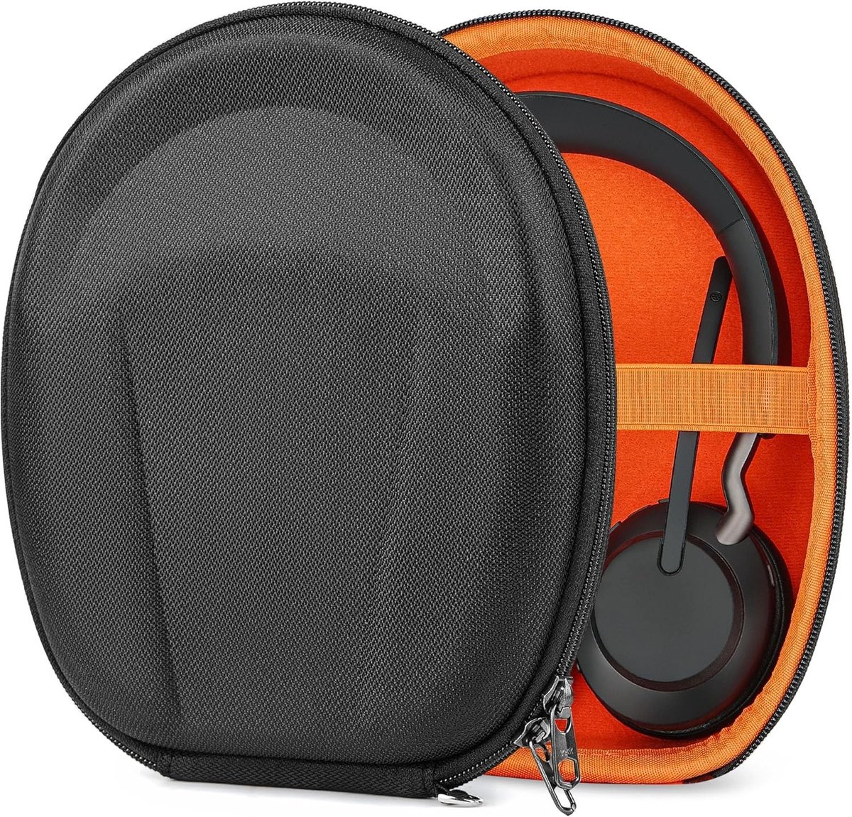 Beschermende Hard Shell Reis Etui voor Jabra Elite 45h en Evolve2 Hoofdtelefoons met Kabelopslag en Schokbestendigheid