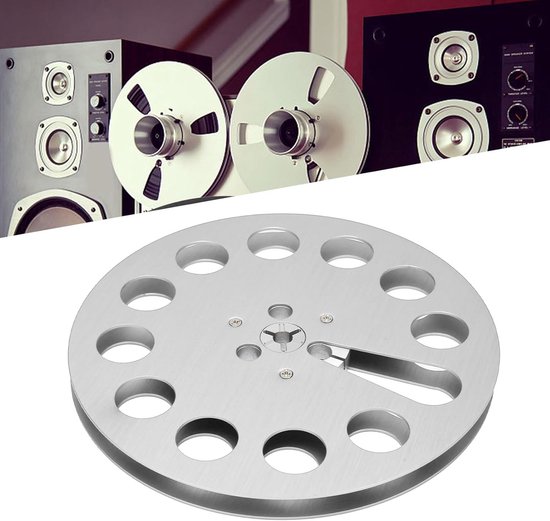 Lege Haspel - Tape Spoel - Muziek Opnemen - 11 Gaten Ontwerp - 7 Inch - Zilver — afbeelding 4