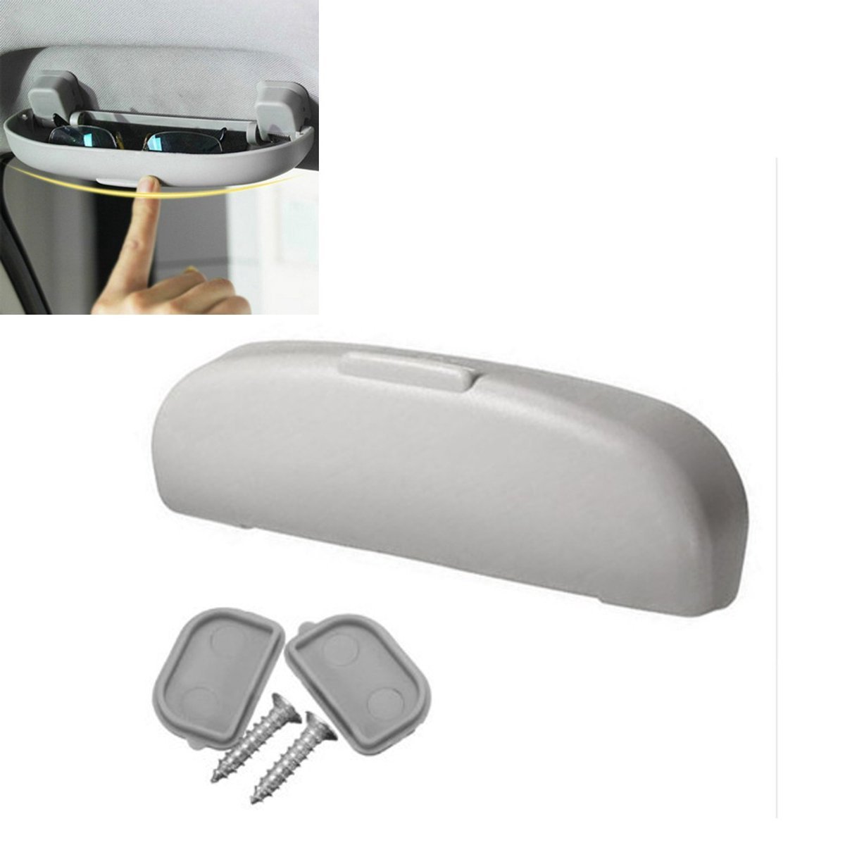 Brillenkoker - Brillendisplaybox - Brillendoos - Stijlvolle brillenkoker - Brillenetui - Brillenhoes - Zachte Case - Krasbestendige - Zachte Schaal - Draagbaar - Grijs