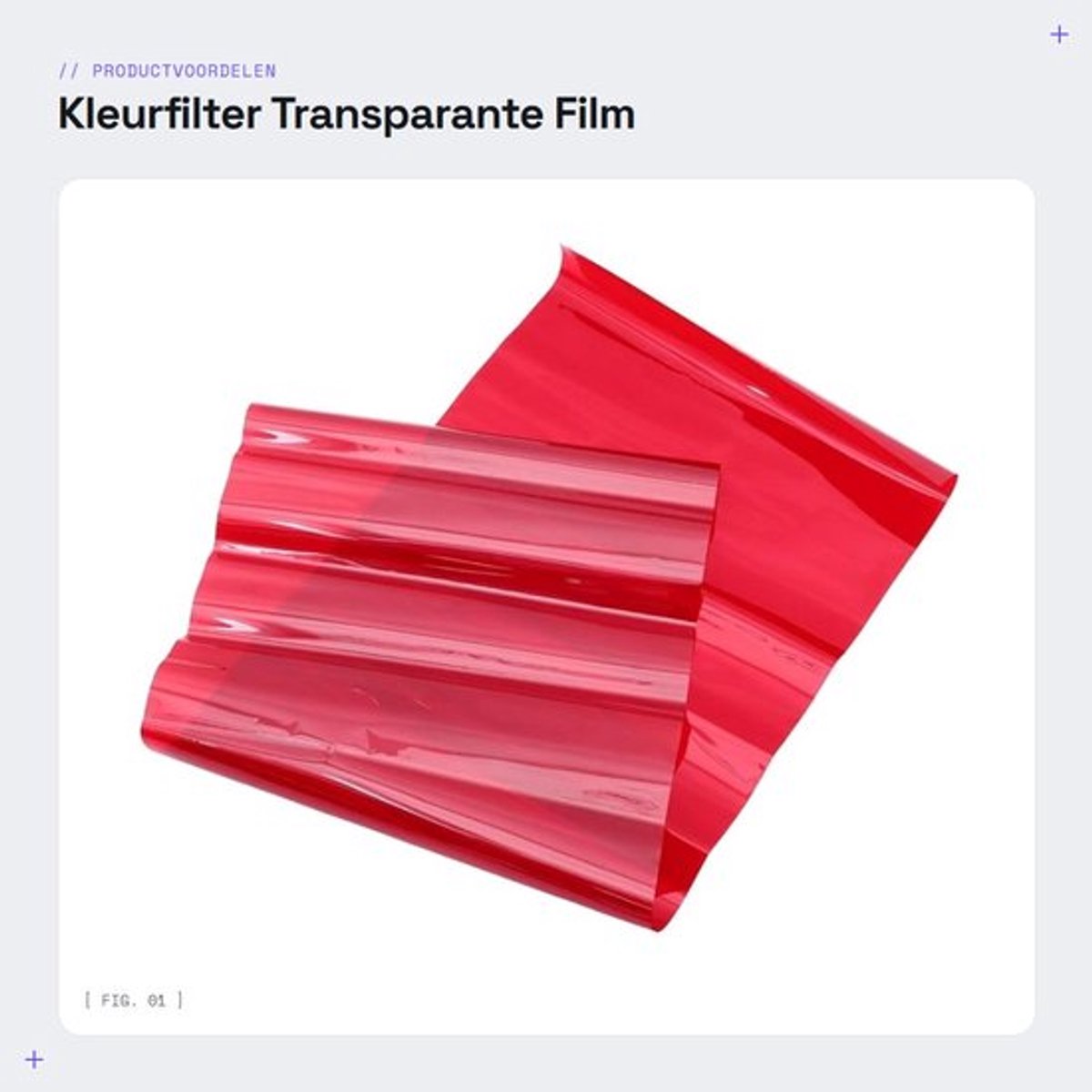 Lichtfilter Kleurverzadiging - Kleurfilter - Lichtfilter Folie - Flitsfilter - Geschikt voor Fotografie - Robuust en Praktisch - Kleurfolie