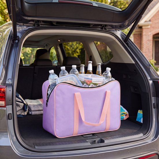 Geisoleerde Koelrugtas 24L - Cooler Bag Lunch Tas - Koeltas - Lichte Tas - Compacte Koeltas - Picknicktas Kinderen - Thermo Tas - Lunchtas Volwassenen - Koel Tas Dames en Heren - Thermotas - Koelrugzak Vakantie - Koeltassen - Paars - Löwenthal van Löwenthal — afbeelding 2