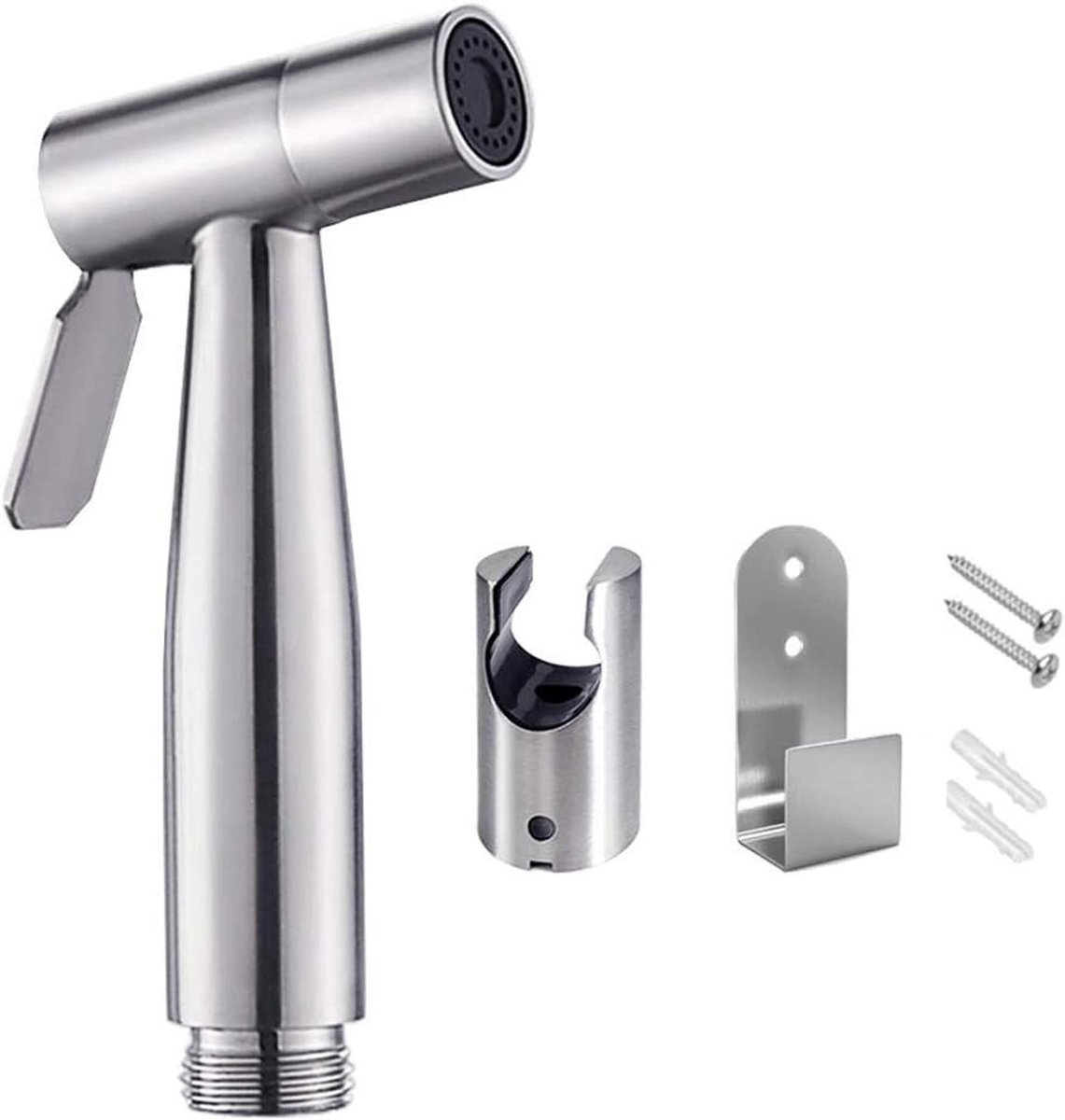 Stainless Steel Bidet Sprayer Kit voor Persoonlijke Hygiëne, Baby Luier Sprayer en Bedpan Gebruik, Eenvoudig te Installeren en Duurzaam