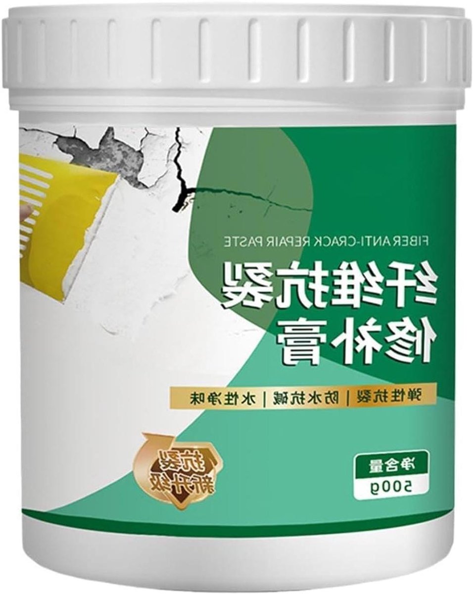 Gipsplaten Reparatieset - Muur Reparatiepasta - Scheuren Vullen - Langdurig Scheurvast - 500 g - Wit