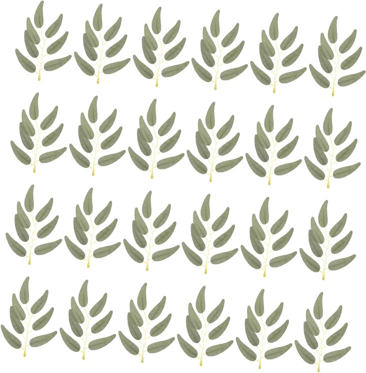 Nepplanten Wanddecoratie - Kunstmatige Bladeren - Thuis Decoreren - Onderhoudsvrij - 50 Stuks - Grijsgroen