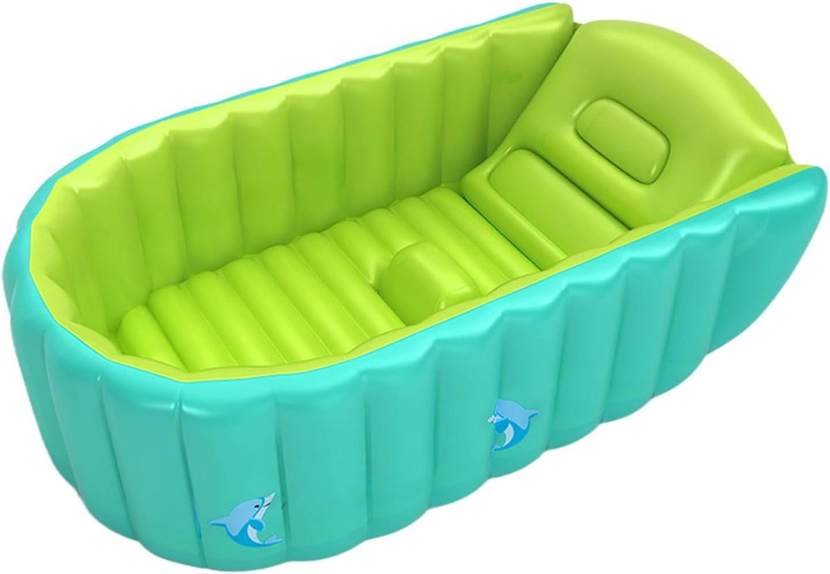 Opblaasbare Badkuip - Draagbaar Babybad - Baby's Baden - Antislip Ontwerp - 82 x 55 x 30 cm - Blauw