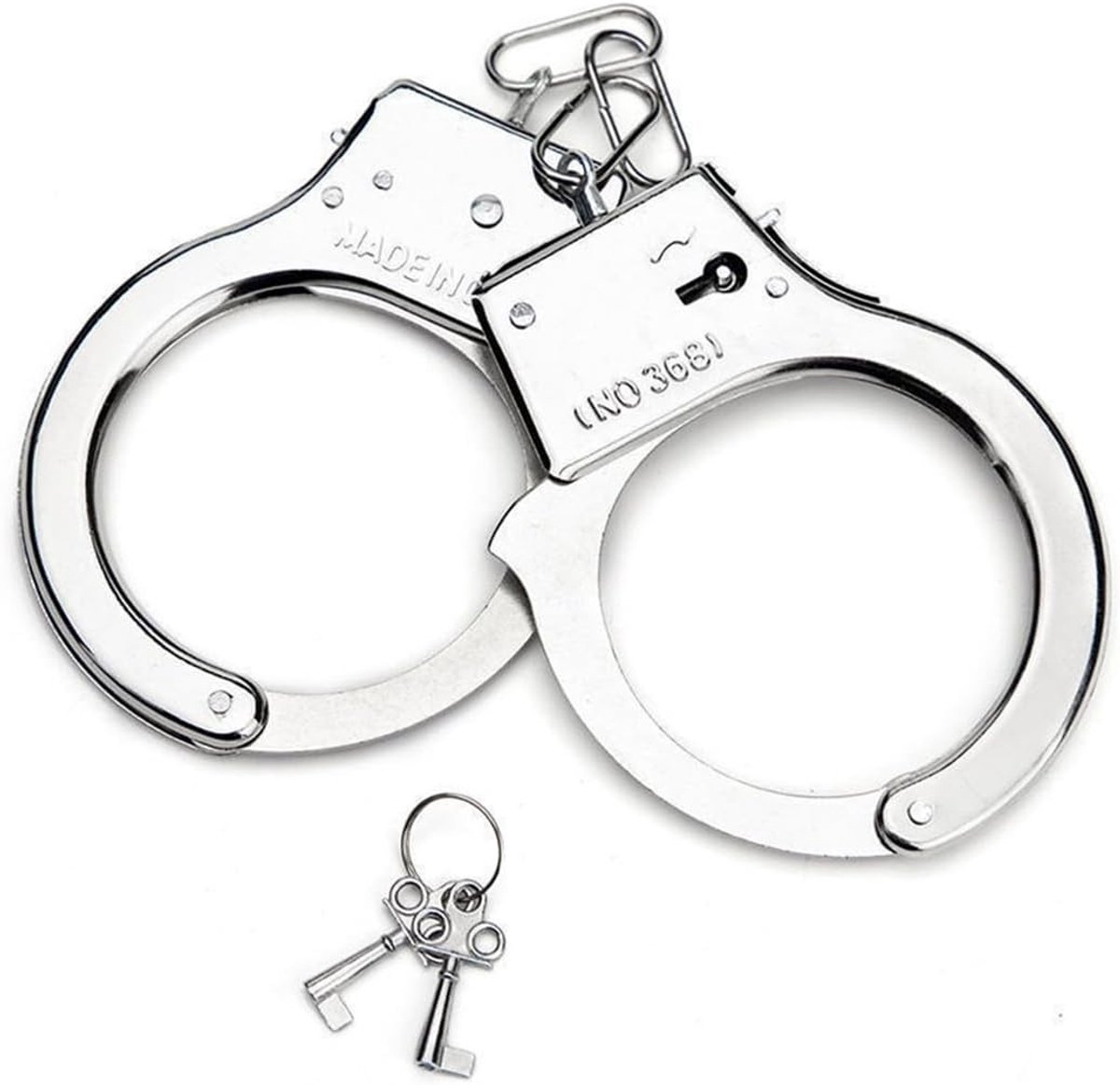 Metalen handboeien met sleutel voor kinderen, ideaal voor rollenspellen, cosplay en veiligheidscadeaus