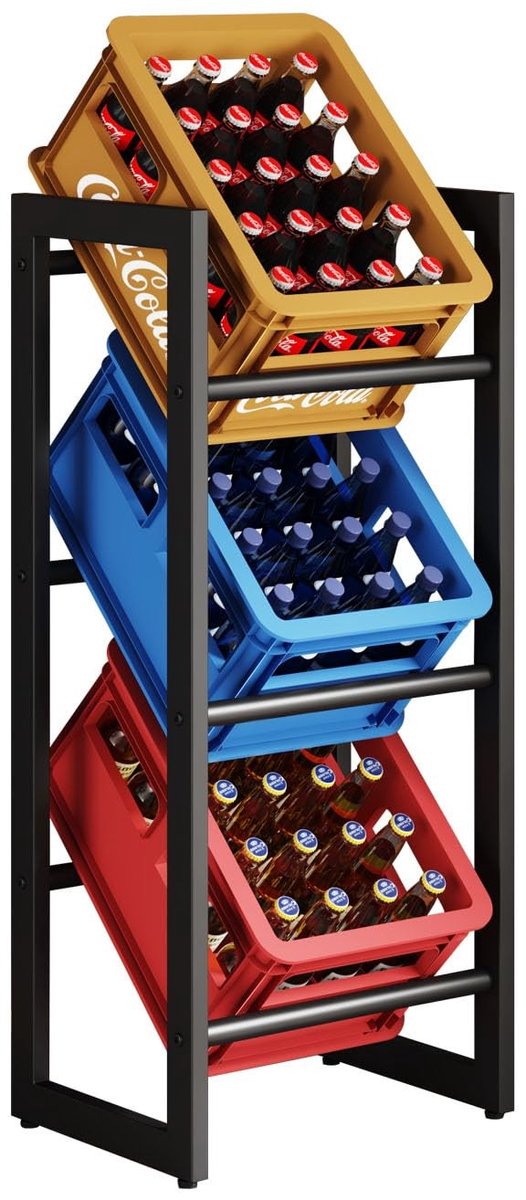 Omgoods - Standaard voor Kratten met Waterbak en Fruitkratten