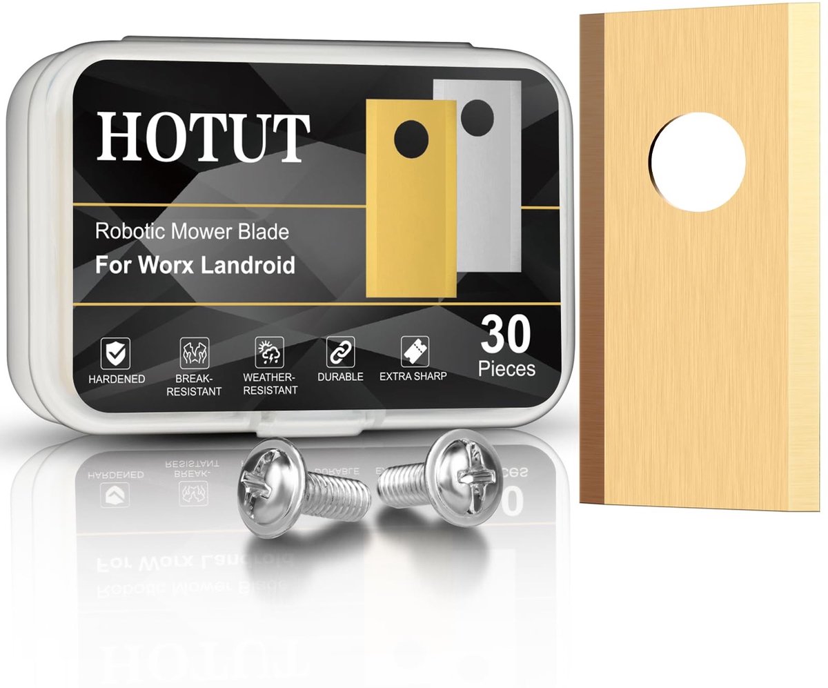 Reservemessen voor Robotmaaiers - Titanium Coating - 30 Stuks