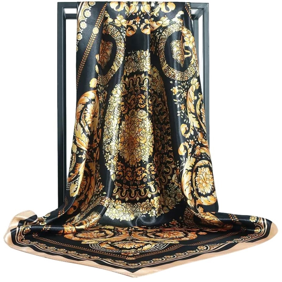 Dames Zijdeachtige Sjaal, Elegante Neckerchief, Geschikt voor Diverse Gelegenheden