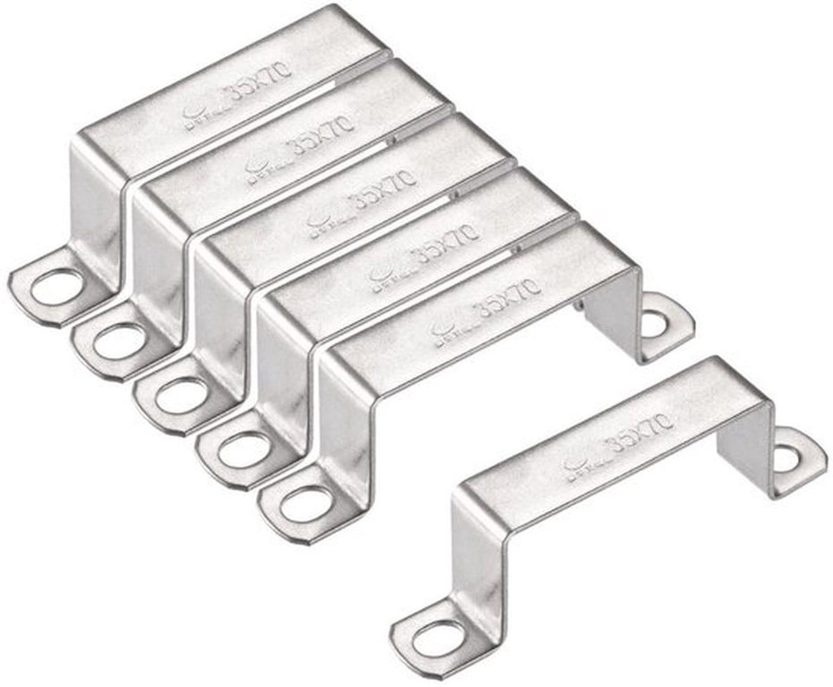 Connectorbeugel 6 Stuks - U-vormige Beugel - Roestvrij Stalen Buisbandklem - Heavy Duty Klemmen - Corrosiebestendig - Duurzaam Materiaal