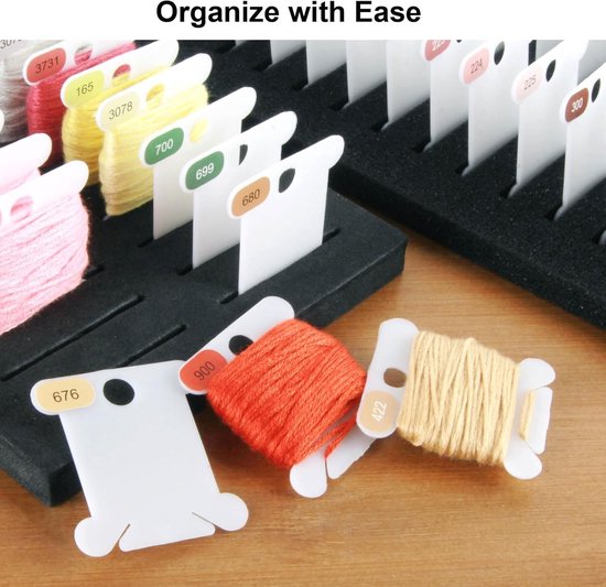 Plastic Borduurfloss Klossen - Set 3 - 500 Stuks - Voorgelabeld voor Organisatie - Voor Borduur- en Stitchliefhebbers — afbeelding 5