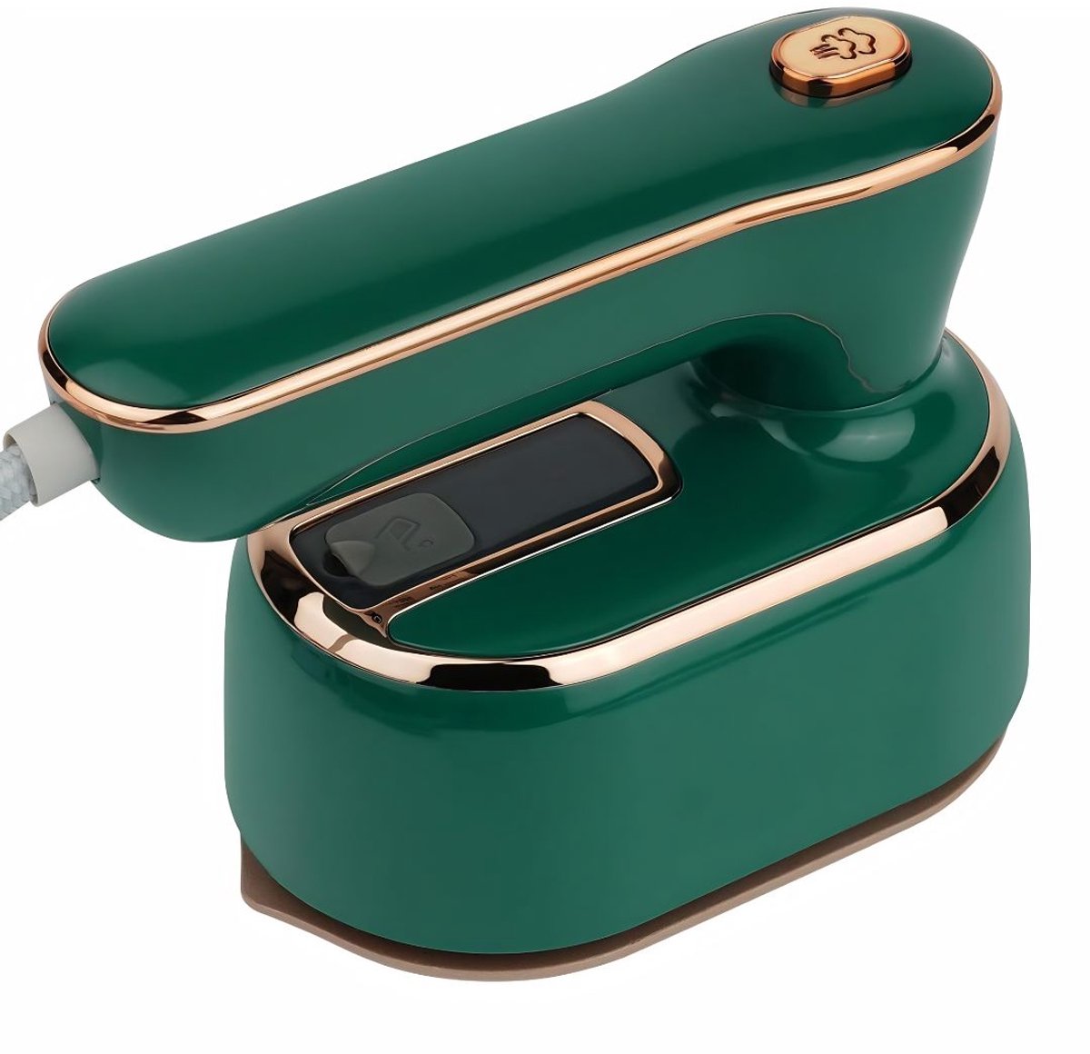 KIRA® Reisstrijkijzer - Reis Strijkijzer - Mini Strijkijzer - Compact Reis Strijkijzer inclusief Maatbeker - Reisstrijkijzer Met Stoom - Groen - 14cm × 13cm × 8cm