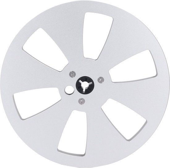 Lege Haspel - Tape Reel - Geluidsopname - Aluminiumlegering Constructie - 7 inch Diameter - Zilver — afbeelding 2
