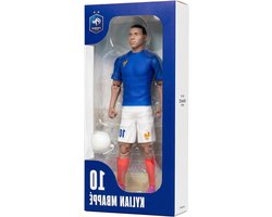 Voetbalfiguur Killian Mbappé - Actiefiguur Voetbalheld - Voetbalspel - 10 Gewrichtspunten - 20 CM - Blauw