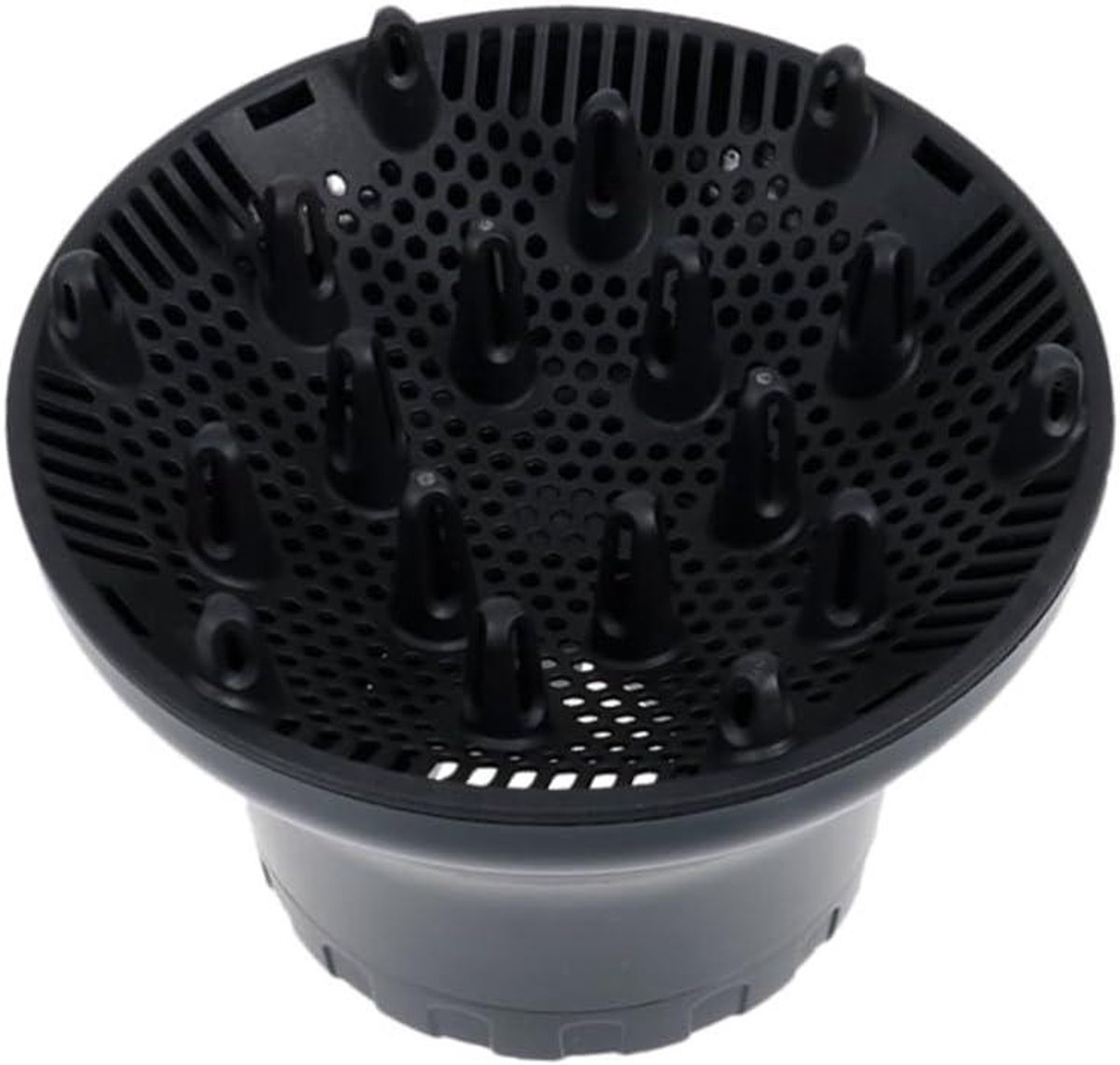 Haardroger Diffuser - Krullen Diffuser Krul Diffuser - Föhnen van Krullen - Universele Pasvorm - 16.5 x 12 cm - Zwart