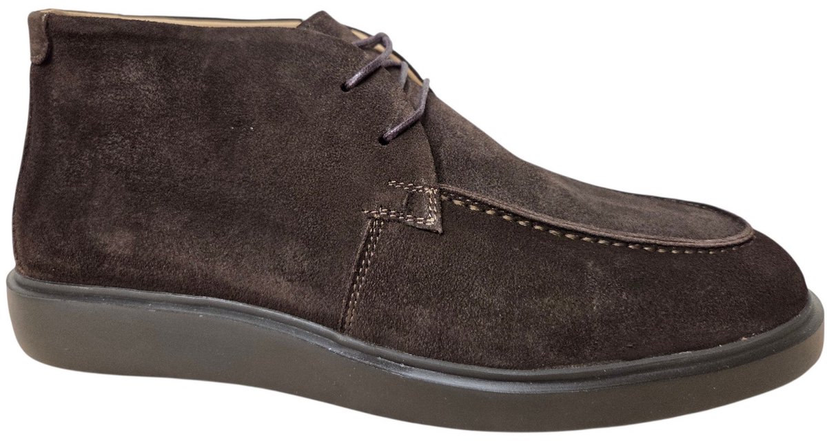 Melik Lantana Bruin Suede Veterschoenen Bruin Suede Heren - Bruin - 42