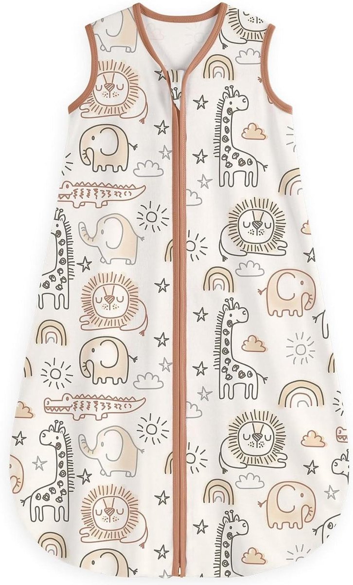 Slaapzak Baby Zomer - Babyslaapzak Zomerslaapzak - Veilig Slapen - 0.5 TOG Waarde - 84 cm - Lichtblauw