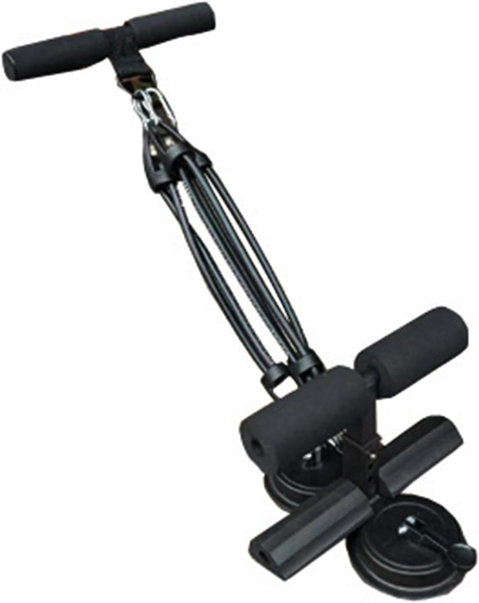 Fitness Hulpmiddel - Buikspier Trainer - Thuis Trainen - Verstelbare Intensiteit - 3 Niveaus - Zwart