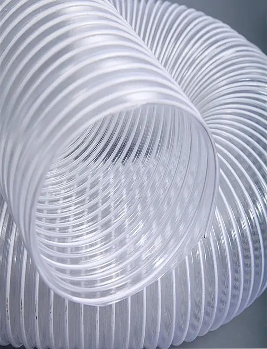 Afzuigslang Werkplaats - Stofslang PVC - Stof Afvoeren - Transparant Materiaal - 250 mm Diameter - Helder
