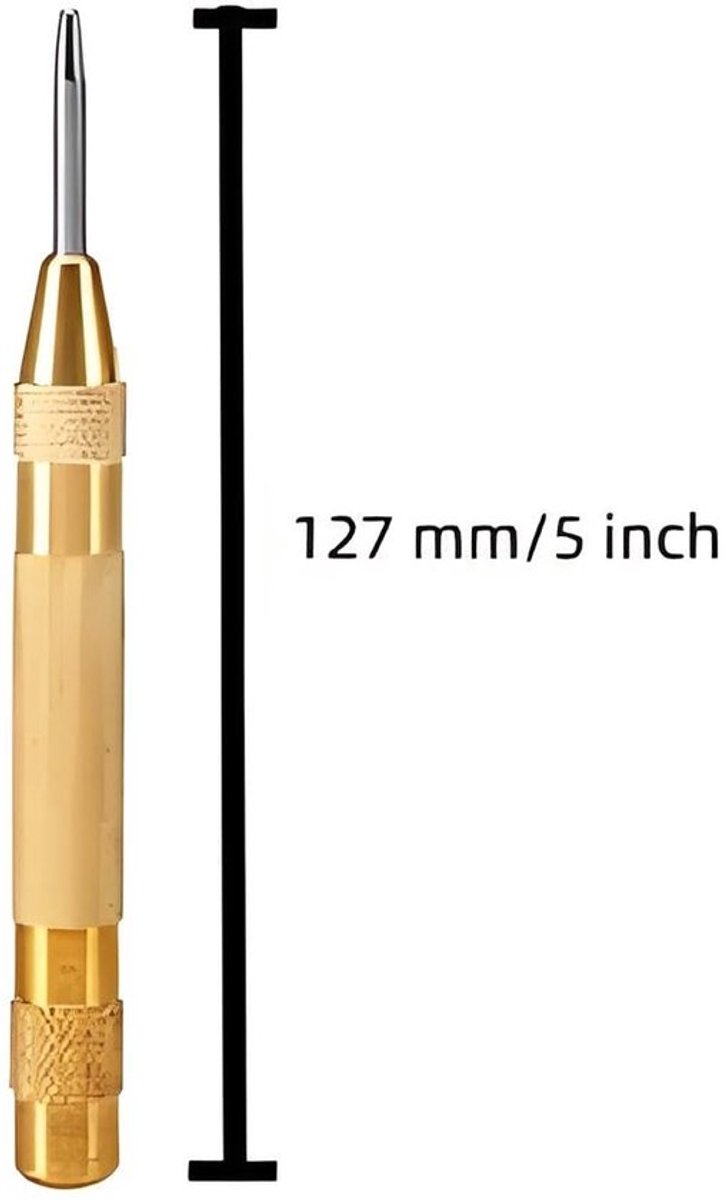 Virtubuy - Automatische Center Punch - Precisie Gereedschap - 127mm - Tip