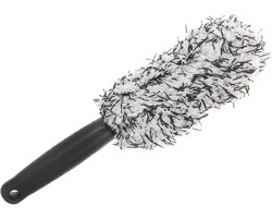 Wielborstel Velgborstel - Detailborstel Bandenborstel - Auto Reinigen - Ergonomisch Handvat - 30 cm Lengte - Zwart