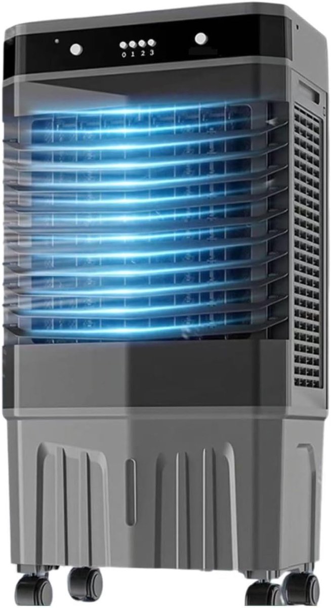 Draagbare Airconditioner - Luchtkoeler Ventilator - Kamertemperatuur Regelen - Grote Watertank - 80cm - Wit