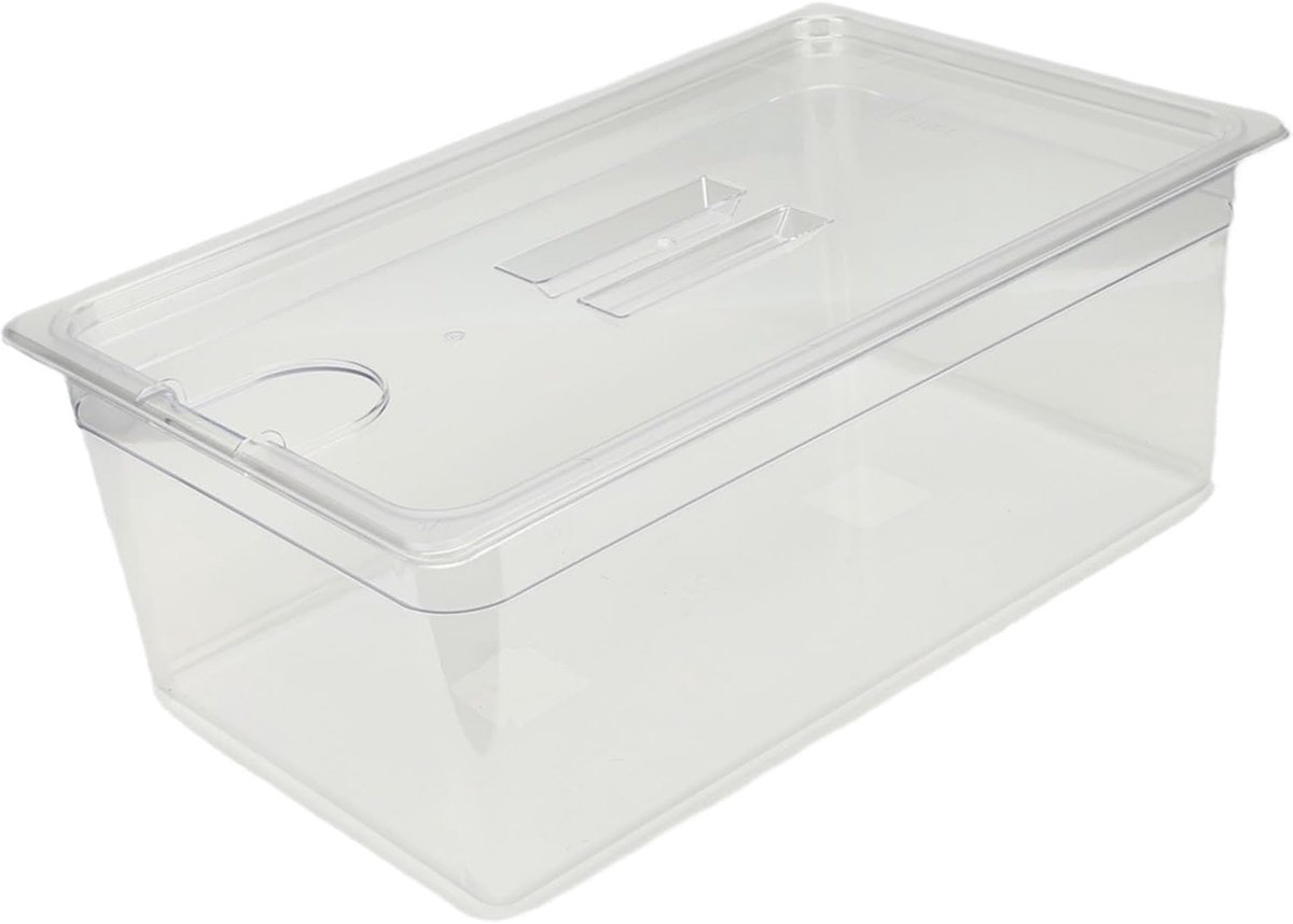 Slowcooker Container - Voedsel Opslagbak - Koken in Keuken - Hittebestendig Slagvast - 25 Liter - Transparant
