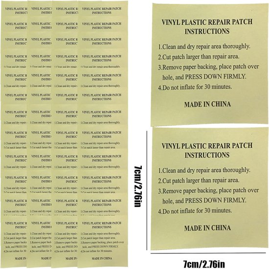 Zwembad Liner Patch Kit - Reparatieset Zwembad - Lekkages Dichten - Waterdichte PVC Tape - 5 x 5 cm - Transparant — afbeelding 5