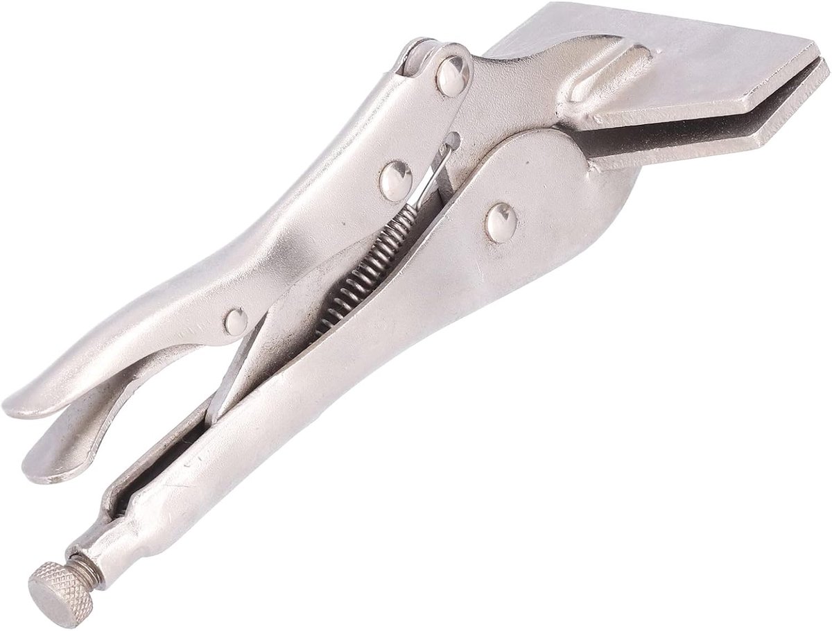 Platte Griptang - Verstelbare Tang Klem - Lassen en Klemmen - Platte Mond Ontwerp - 10 inch - Zilver