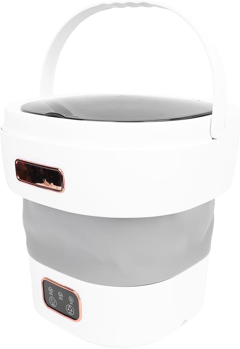 Draagbare Wasmachine Opvouwbare Mini Washer Kleine Kleding Wassen Energiebesparend Ontwerp 12L Capaciteit Wit