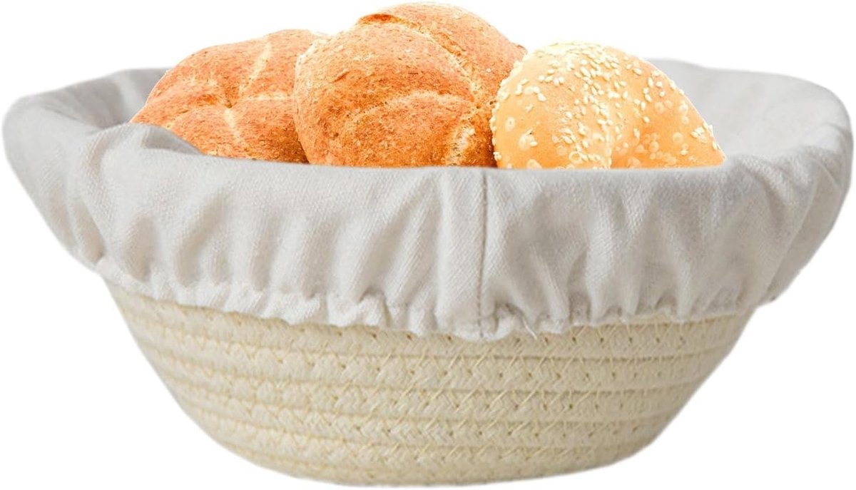 Zuurdesemmand - Rijsmand brood - Brood bakken - Handgemaakt ademend - 20 cm breed - Meerkleurig