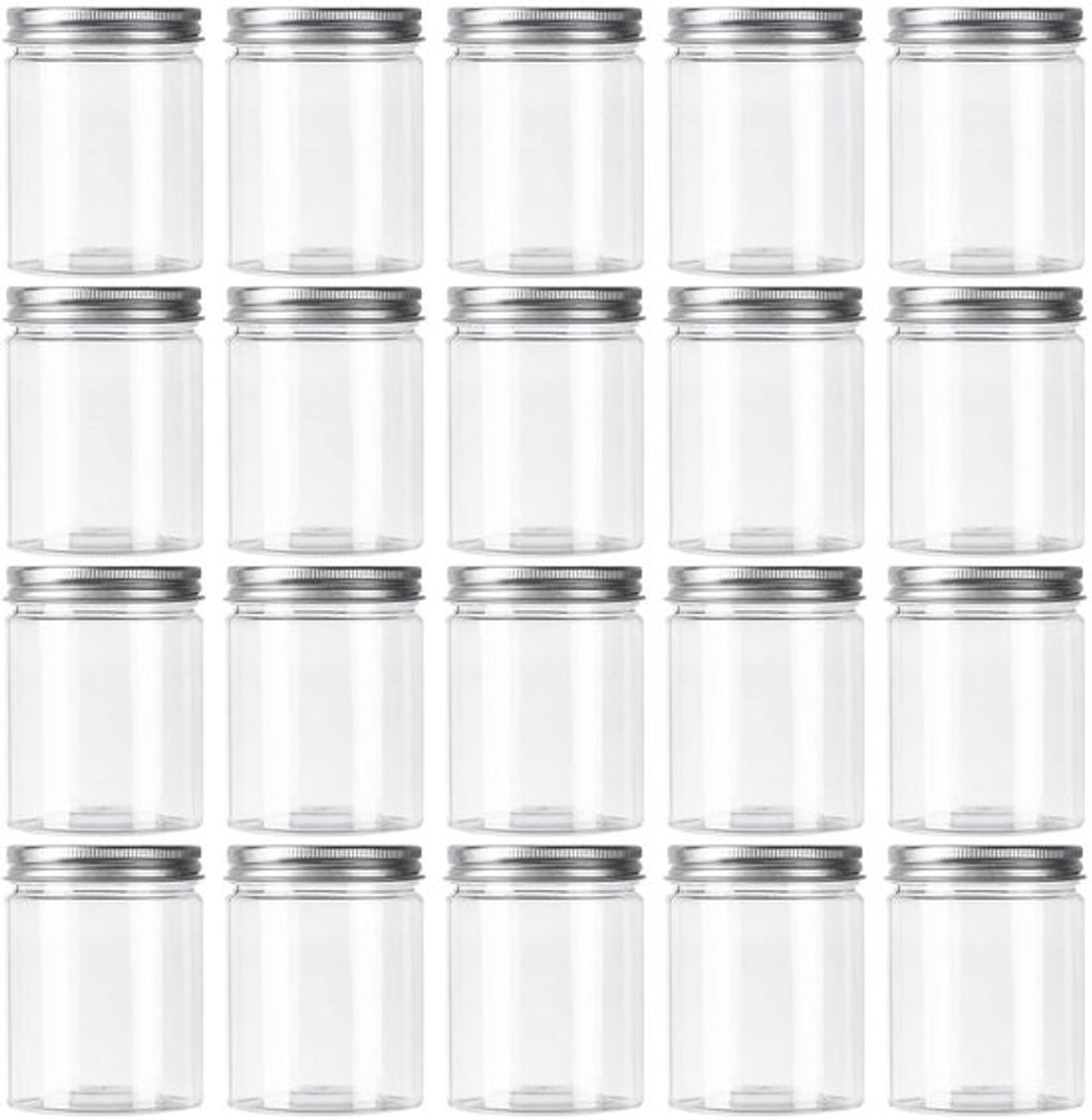 Allecto - Keukenopslagpotten - Plastic potten 250 ml - Lekvrij en helder