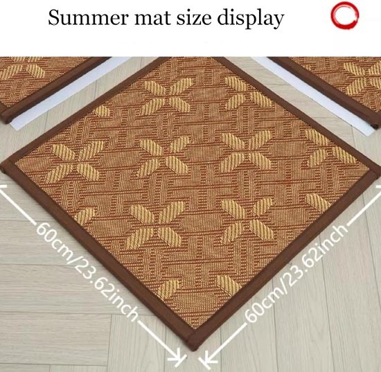 Opvouwbare Tatami Mat - Rotan Tapijt - Koel Slapen - Antislip Bodem - N.v.t. - Natuurlijk — afbeelding 4