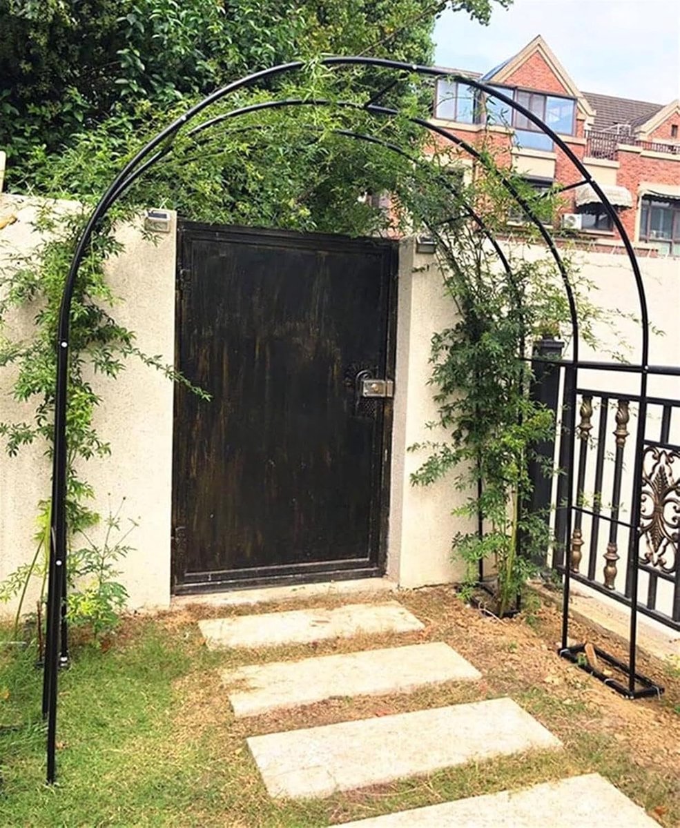 Metalen Tuinboog - Prieel Boog - Bruiloft Versieren - Weerbestendige Coating - 220 cm Hoog - Roestvrij Staal