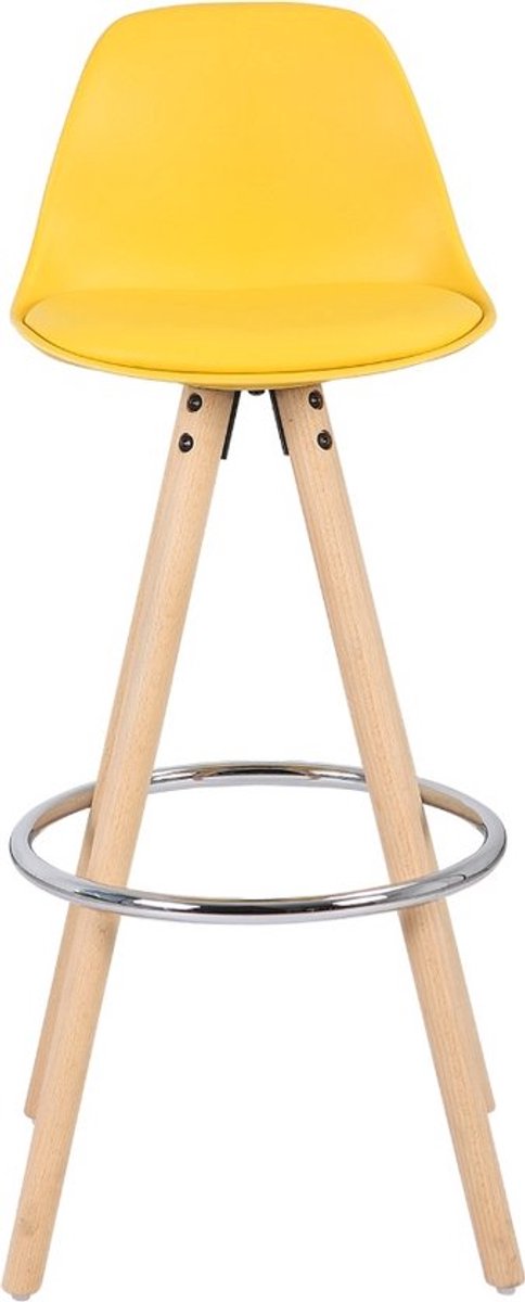Barkrukken Set 75cm Bruin - Zithoogte 75cm, Geel en Set van 1 - Voor Eetkamer, Keuken en Woonkamer