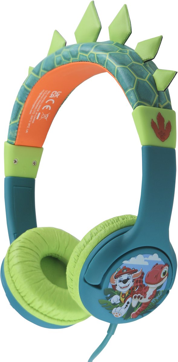 Paw Patrol - Dino - kinderkoptelefoon - volumebegrenzing - verstelbaar - comfortabel