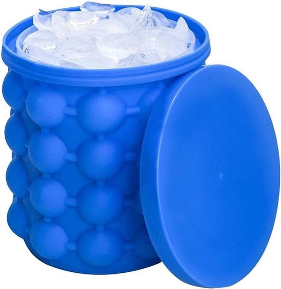 Allecto Plus - Grote Ronde Siliconen Ijsemmer - Snelle Koeling - Ice Cube Tray met