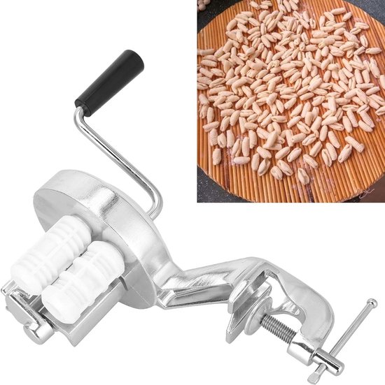 Macaroni Maker - Pastamachine Keuken - Zelf Pasta Maken - Roestvrij Staal - 25 cm - Zilverkleurig — afbeelding 2