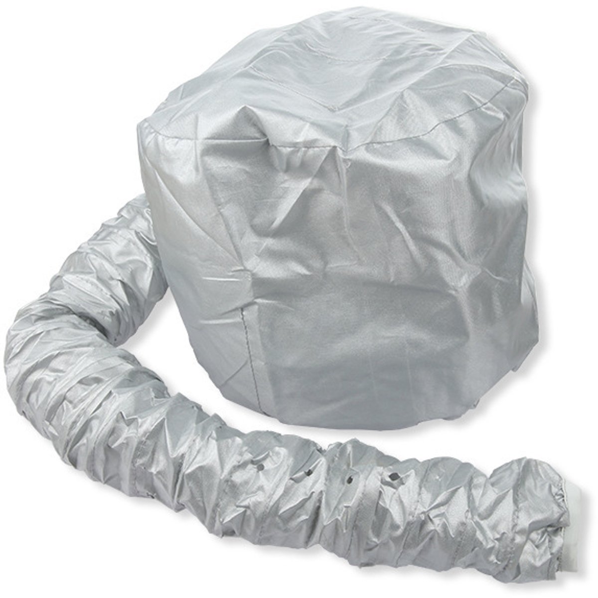 Deze sneldrogende haarkap is geschikt voor lang, middellang en kort haar en kan na het wassen van je haar worden gebruikt om het gemakkelijk te drogen,zilver,Opening 12 cm