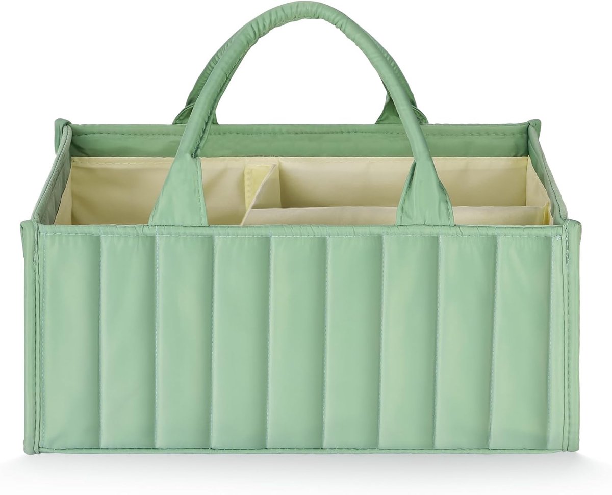 SnelShoppen - Baby Luier Caddy Organizer - Verander Tafel Organizer - Draagbare Luier Organizer met Compartimenten voor Vochtige Doeken en Baby Benodi